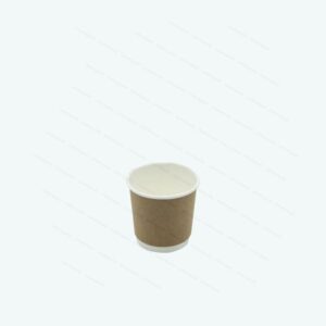 Coffee Cup 100ml D/Wall Kraft Espresso