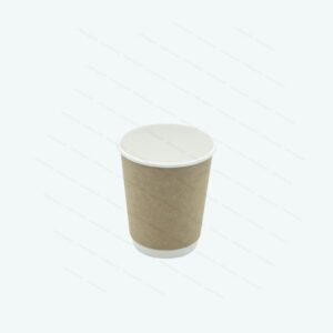 Coffee Cup 250ml D/Wall Kraft Compostable