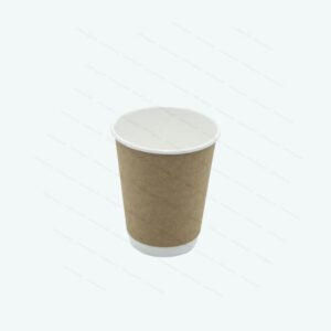 Coffee Cup 350ml D/Wall Kraft Compostable