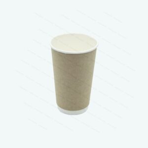 Coffee Cup 500ml D/Wall Kraft LDPE