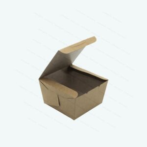 Hamburger Gourmet Box . Size: 9.5 x 9.5 x 6.5cm (h). Flat pack.